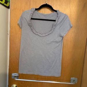 J. Crew Scoop Neck with ruffles S
